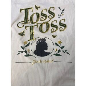 Hot Topic Wicked Glinda Upland "Toss Toss" Women's Cream T Shirt Size M